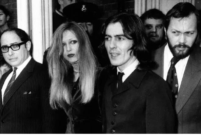 Polden with George Harrison and his wife Pattie Boyd in 1969